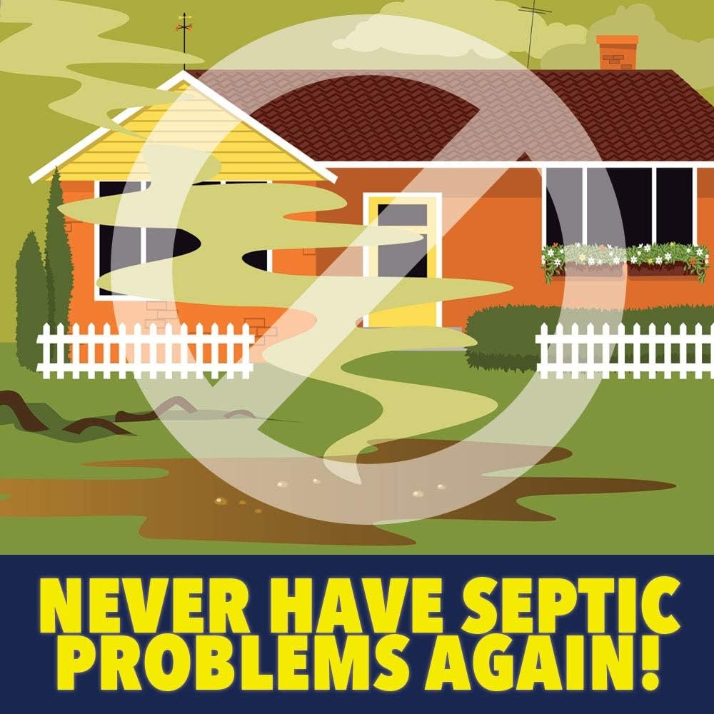 ONE FLUSH Month Supply of Septic Treatment, 6 Count