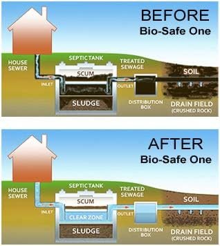 Septic Tank Treatment Septic Maintenance - Patented Bacterial Enzyme Based Exxon Valdez Technology Bio-Safe One - B.O.S.S. 3 Yr Supply - Treats  Maintains all Septic Tank Systems, Cesspools, Aeration septic systems, Sewers, Seepage Pits 100% Guaranteed Helps eliminate Septic odors, backups, septic problems. 42 Monthly Septic Treatments